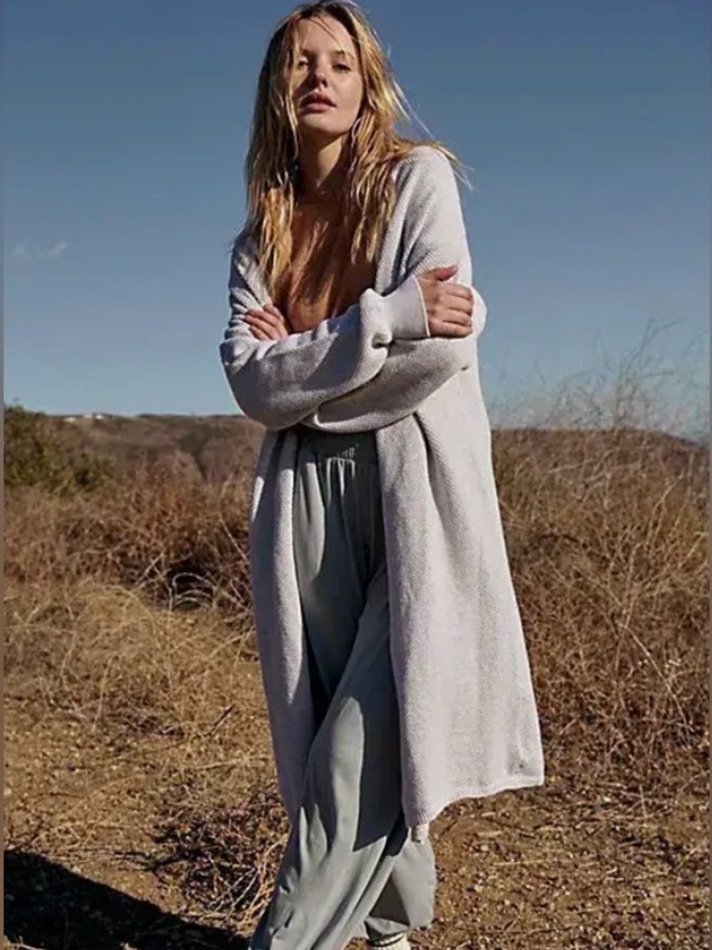 NWT Free People Beach Hailee Convertible Cardigan Size L